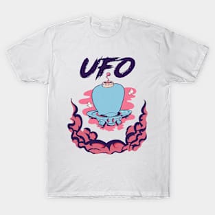 Alien Ufo Art Retro design T-Shirt